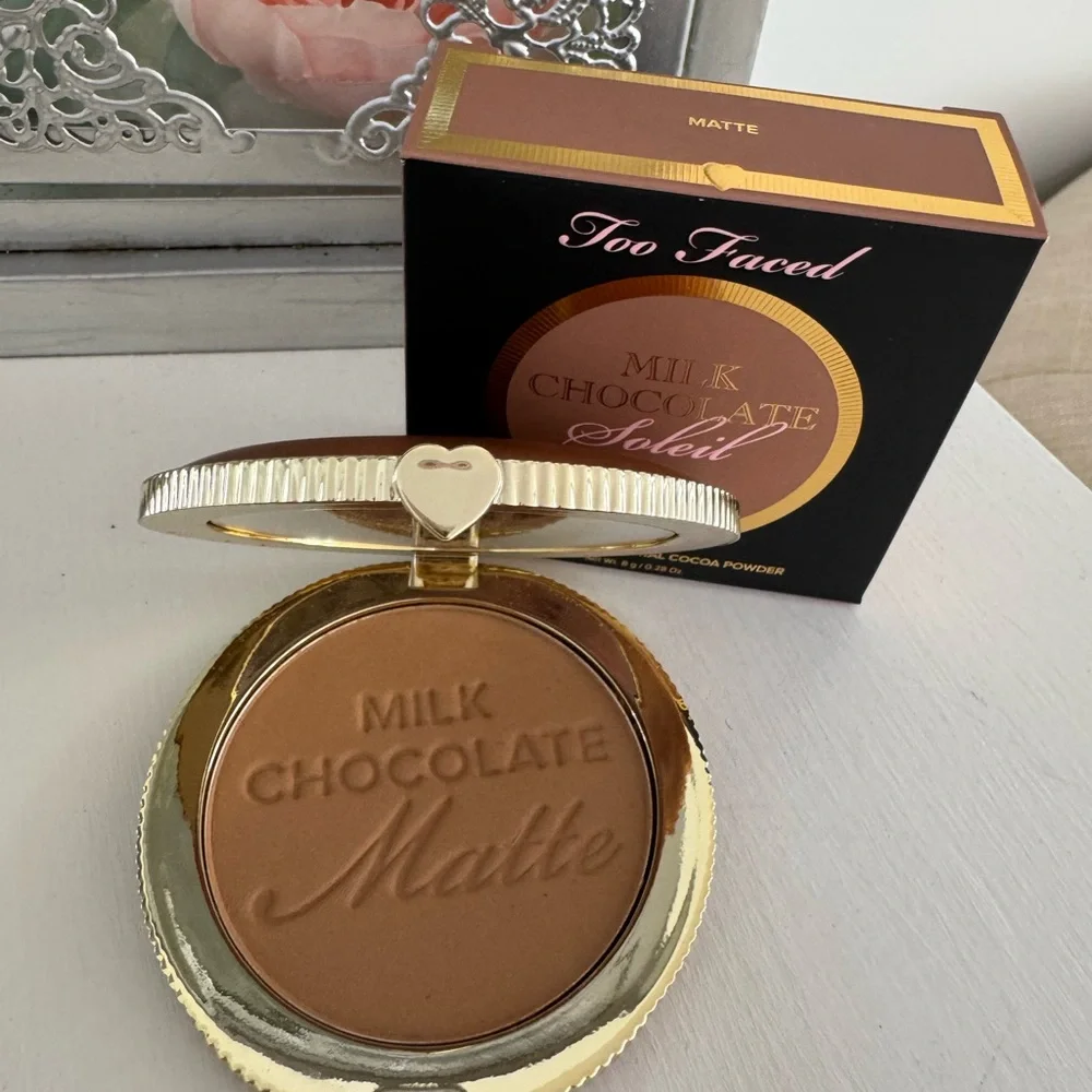 Too Faced Milk Chocolate Matte Bronzer - Warm Tan Brown